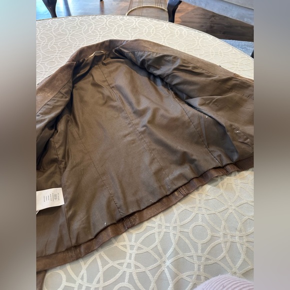 Soft Brown Leather Promod Jacket in Excellent Condition - Picture 6 of 6